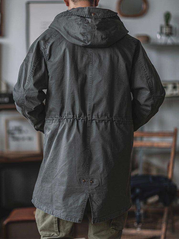 Ragnar - Vintage Military-Style Hooded Jacket