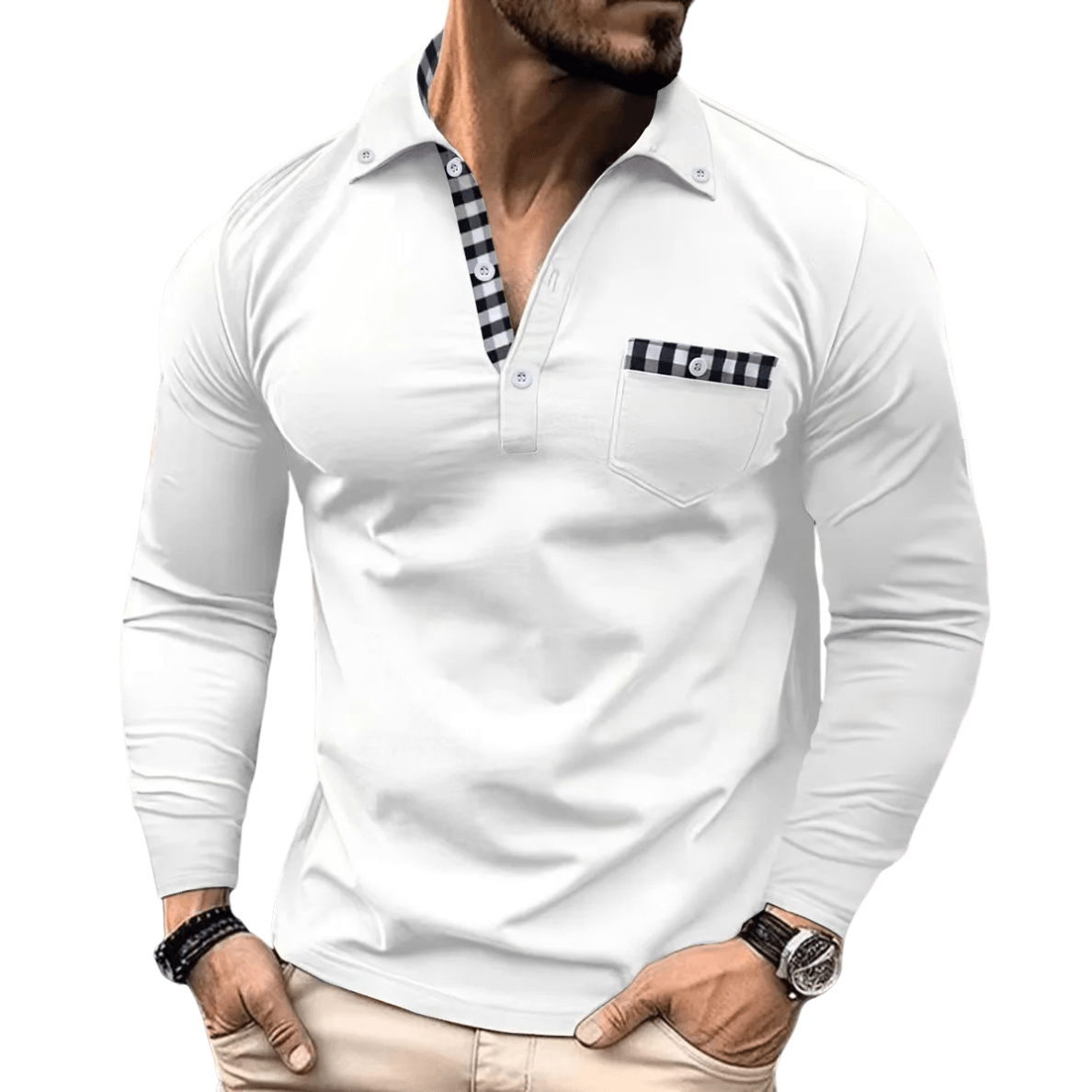Lotas | Elegant Checked Polo for Men