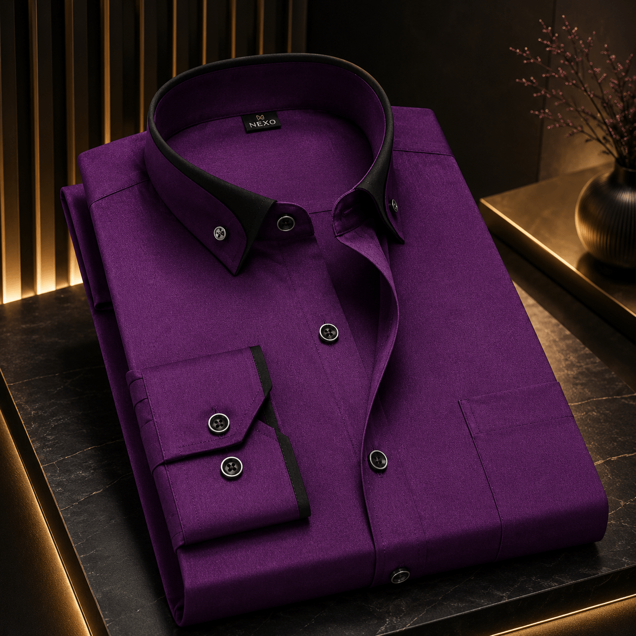 Albert: Classic Long-Sleeve Cotton Shirt