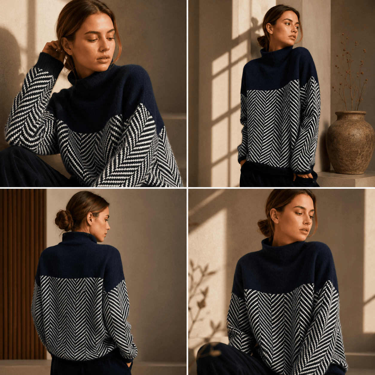 Elodie | Cotton Turtleneck Sweater