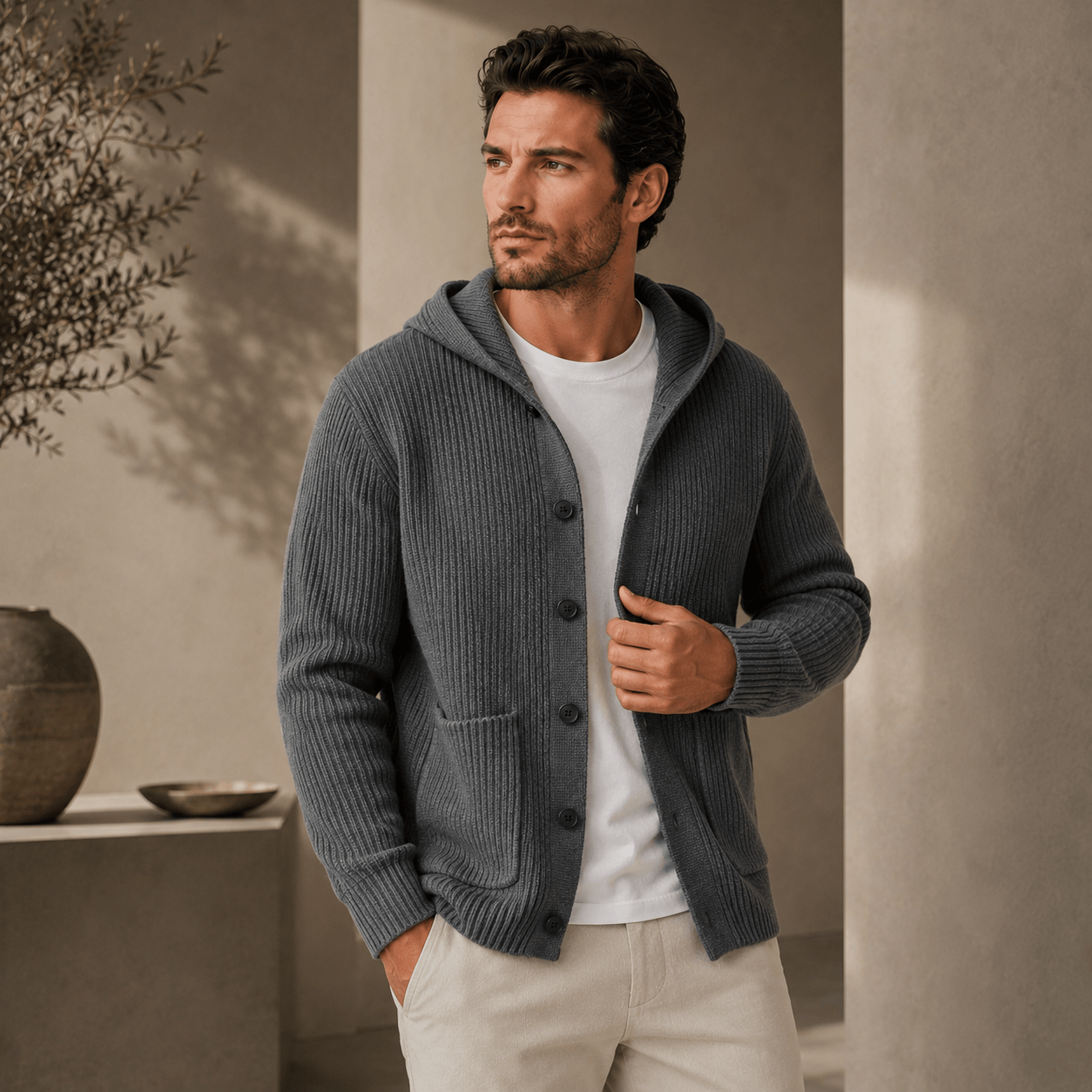 Gabriel | Ribbed Cardigan