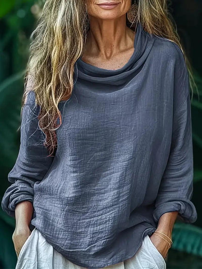 Hellen - Elegant Long-Sleeve Blouse