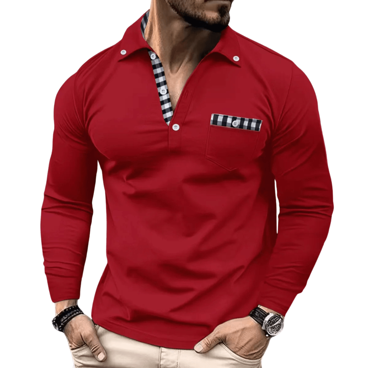 Lotas | Elegant Checked Polo for Men