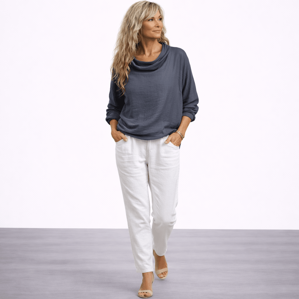 Hellen - Elegant Long-Sleeve Blouse