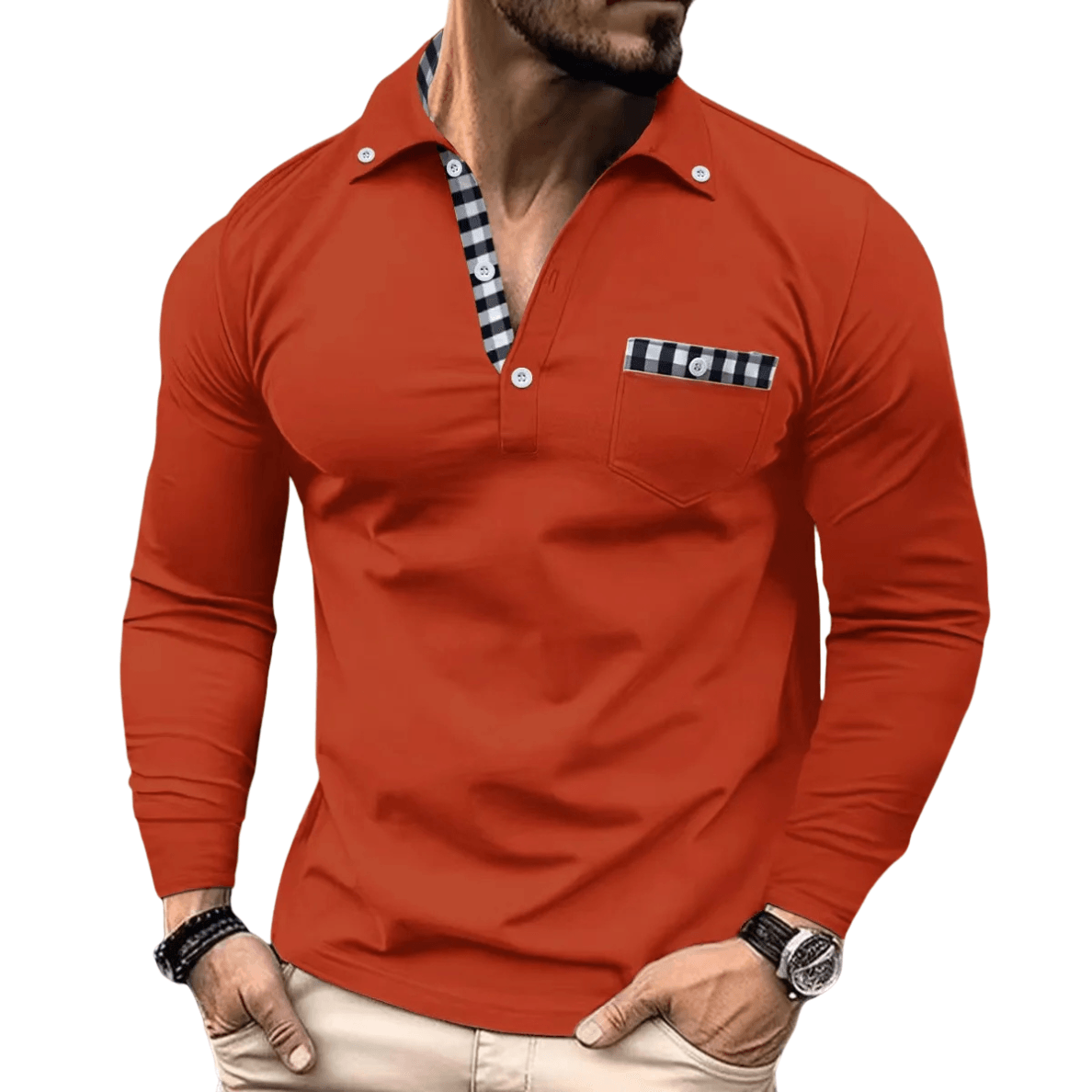 Lotas | Elegant Checked Polo for Men