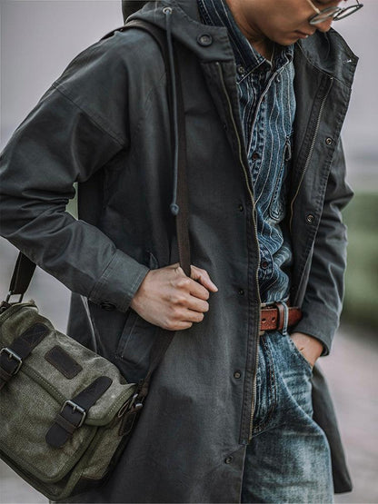 Ragnar - Vintage Military-Style Hooded Jacket
