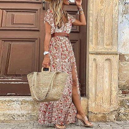 Penelope™ - Printed Boho-Chic Maxi Dress