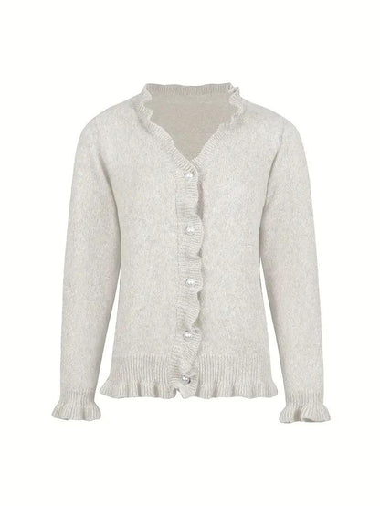 Hanifa - Elegant Buttoned Knit Cardigan