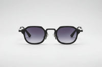 Black with Purple Lenses