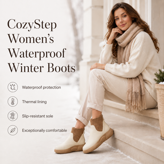 CozyStep Women’s Waterproof Winter Boots – Thermal Lining, Non-Slip and Super Comfortable