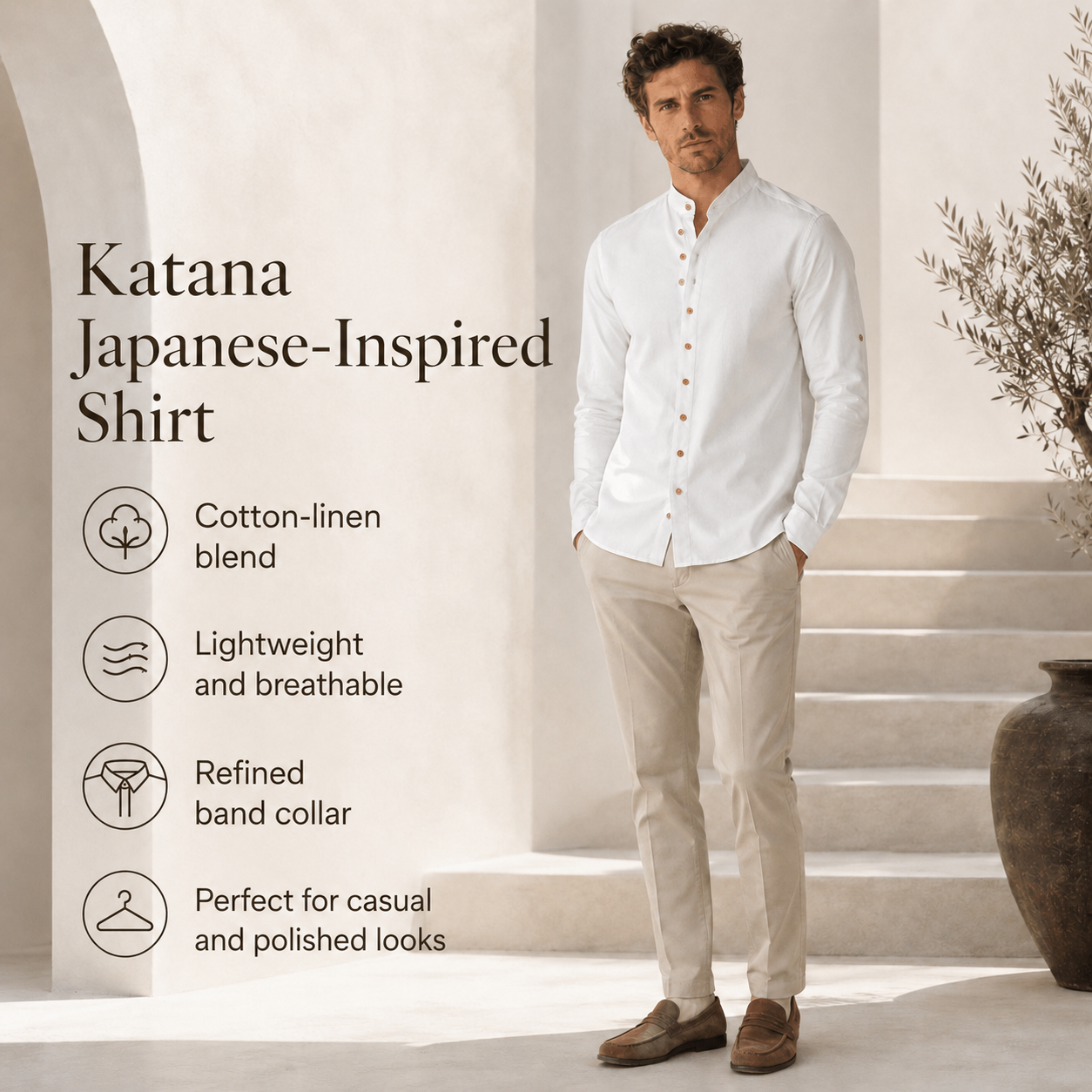 Japanese-Style Shirt Katana