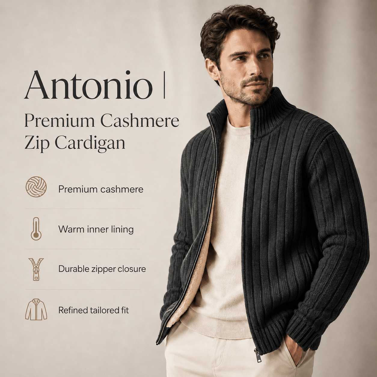 Antonio | Premium Maylone Cashmere Cardigan