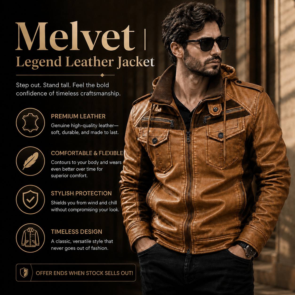 Melvet | Legend Leather Jacket