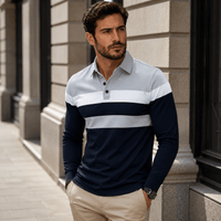 Light Gray with Navy Blue