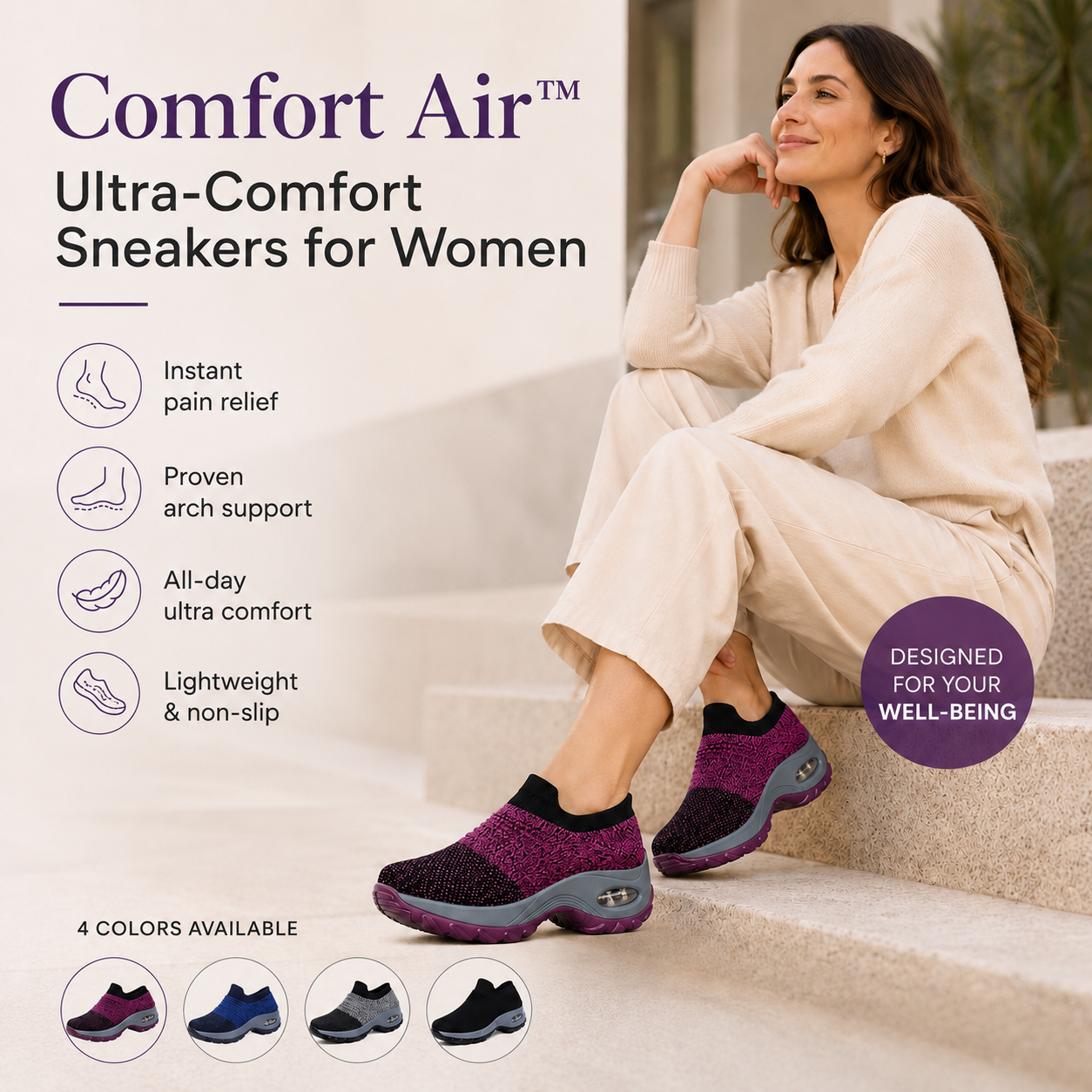 Comfort Air™ Ultra-Comfortable Sneakers for Women