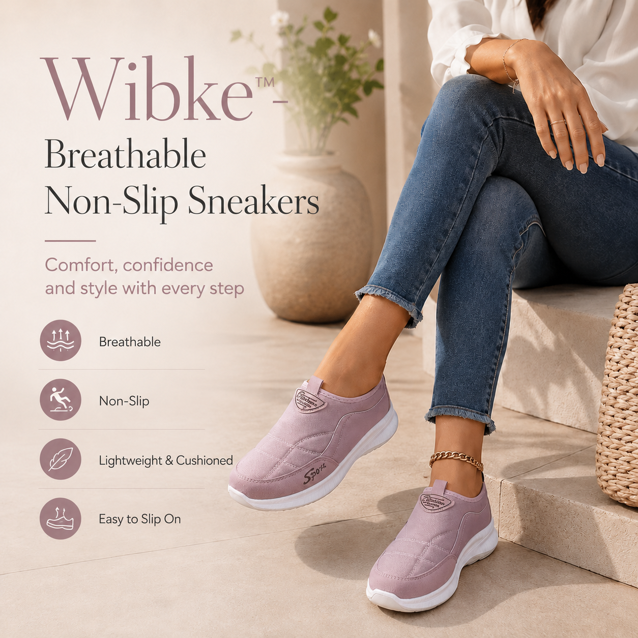 Wibke - Breathable Non-Slip Sneakers