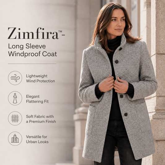 Zimfira - Long-Sleeve Windbreaker Coat