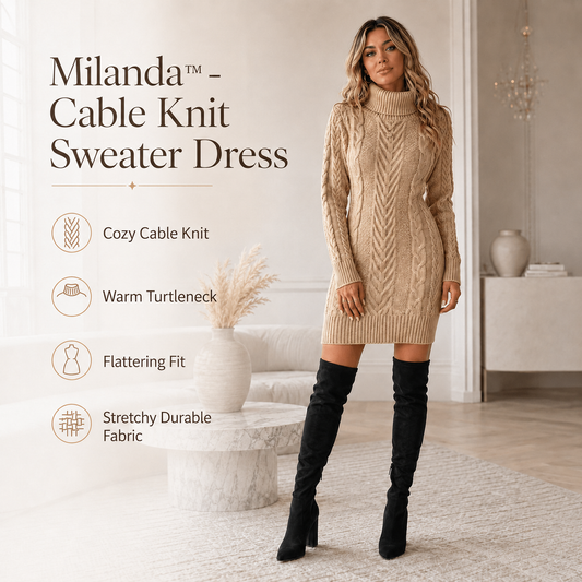 Milanda - Cable Knit Dress