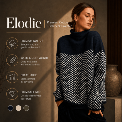Elodie | Cotton Turtleneck Sweater