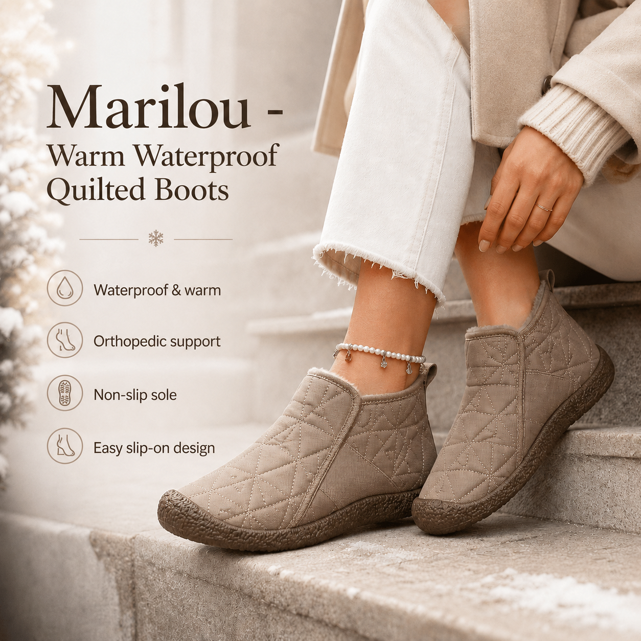 Marilou - Warm Cotton Waterproof Boots