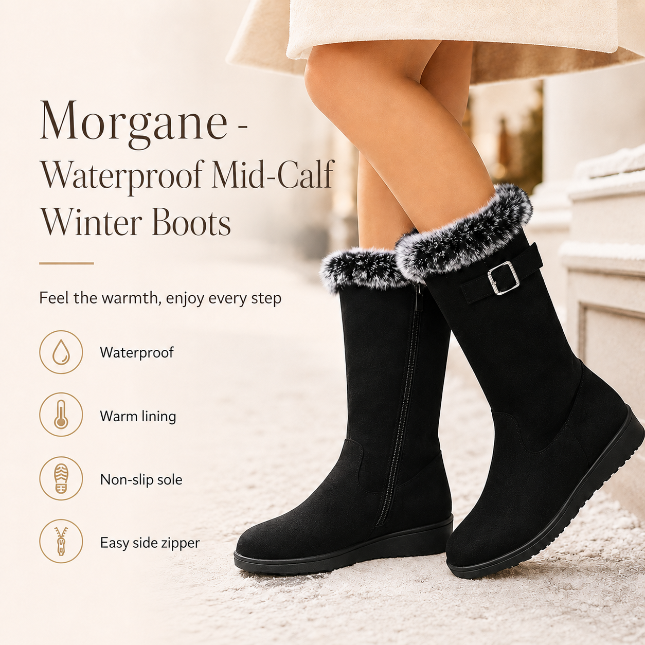 Morgane - Waterproof High Ankle Boots