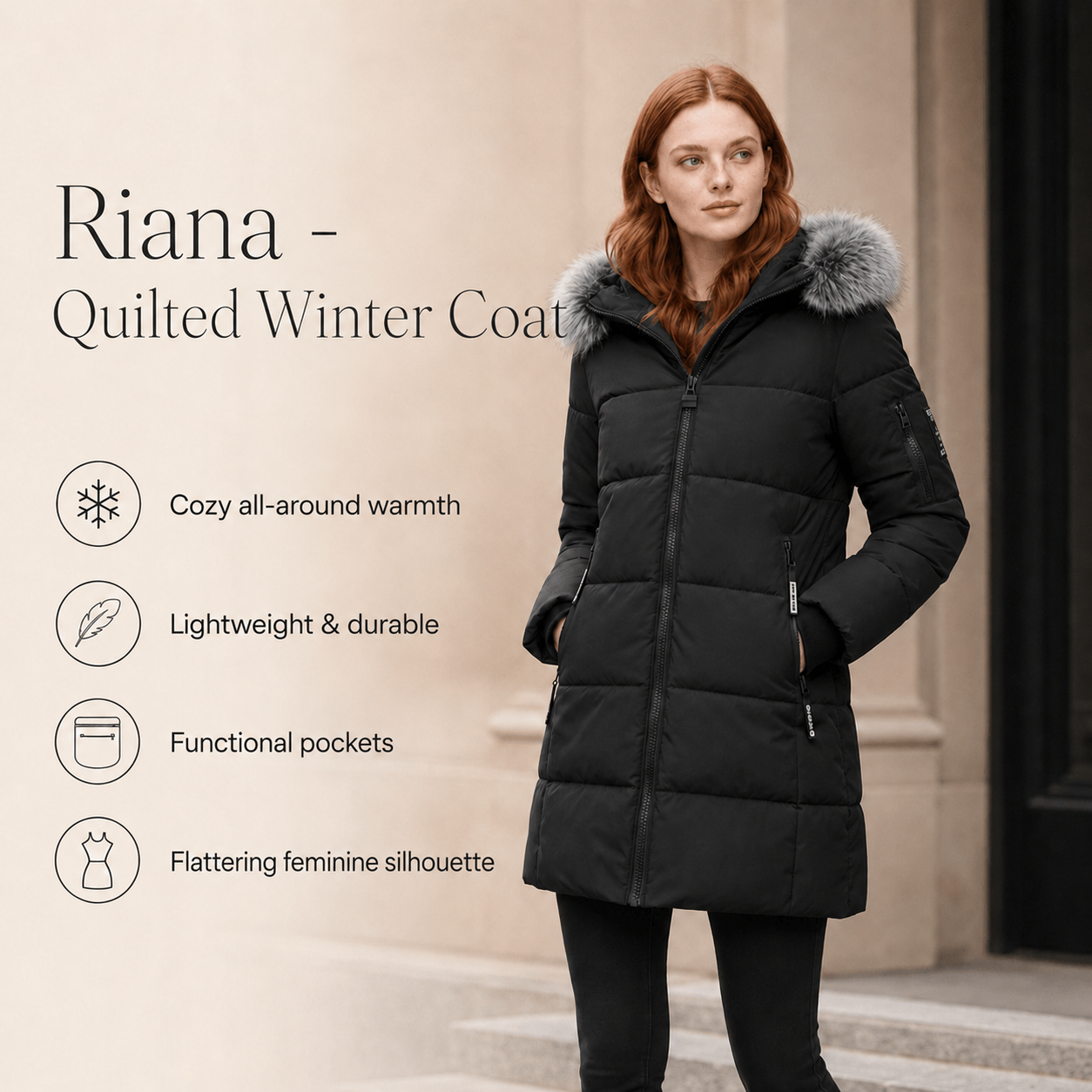 Riana - Quilted Winter Coat