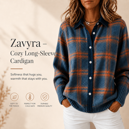 Zavyra – Cozy Long-Sleeve Cardigan