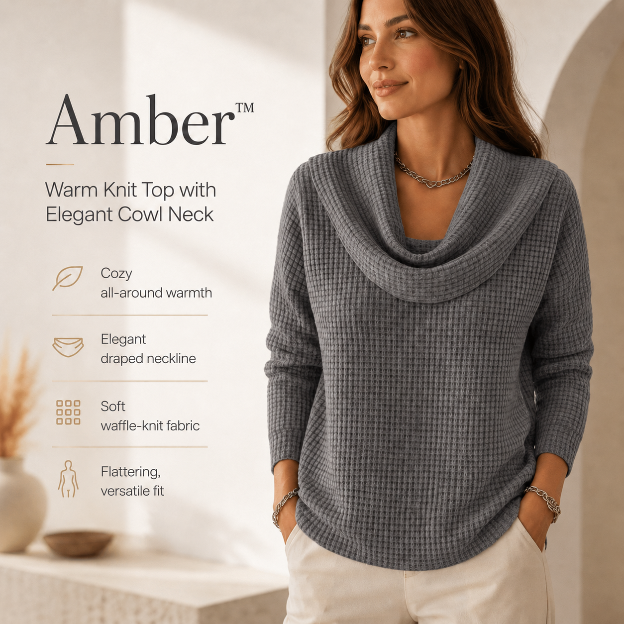 Amber™ – Warm Elegant Turtleneck Sweater