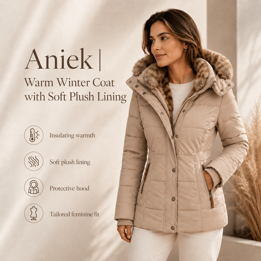Aniek | Warm Winter Coat with Soft Fur Lining