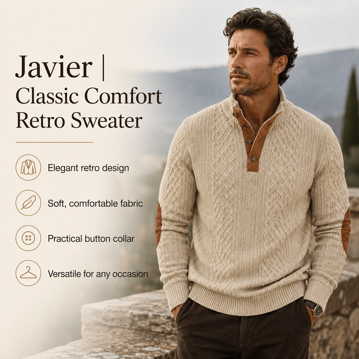 Javier | Classic Comfort Retro Sweater