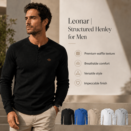 Leonar | Structured Elegant Henley for Men
