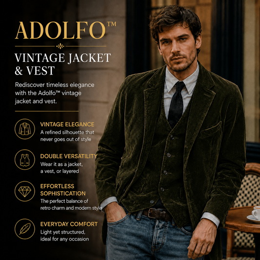 ADOLFO™ | VINTAGE JACKET AND VEST