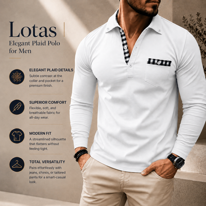 Lotas | Elegant Checked Polo for Men