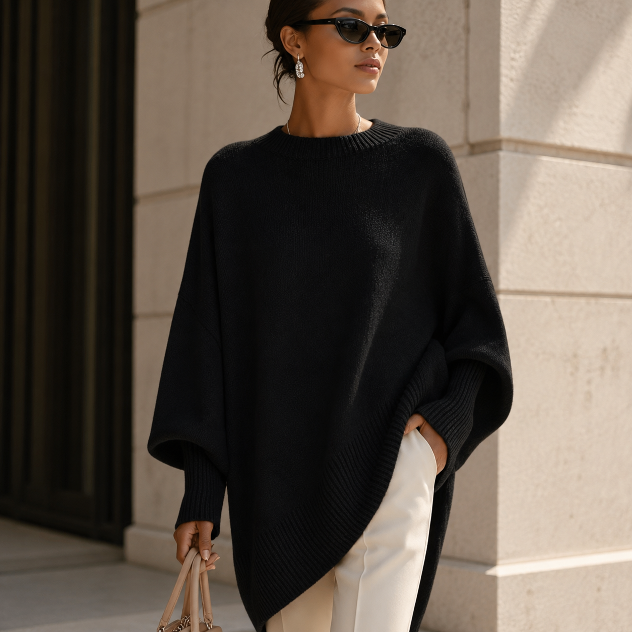 Livia™ | Sweater Poncho Oversize Elegant