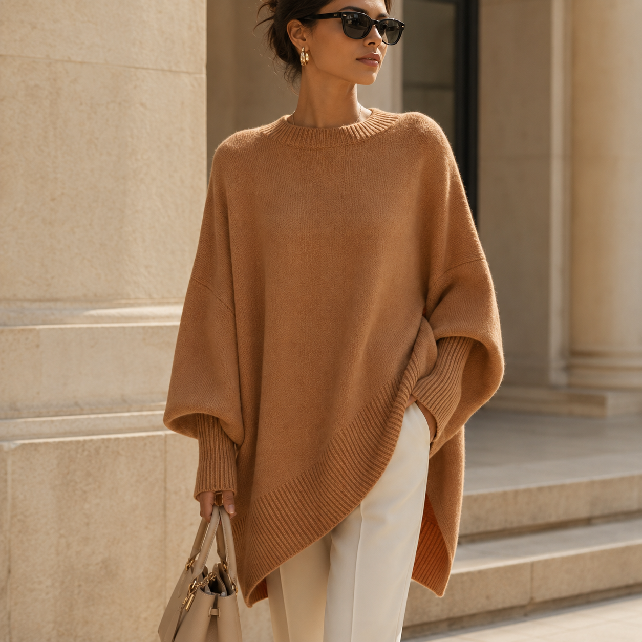 Livia™ | Sweater Poncho Oversize Elegant