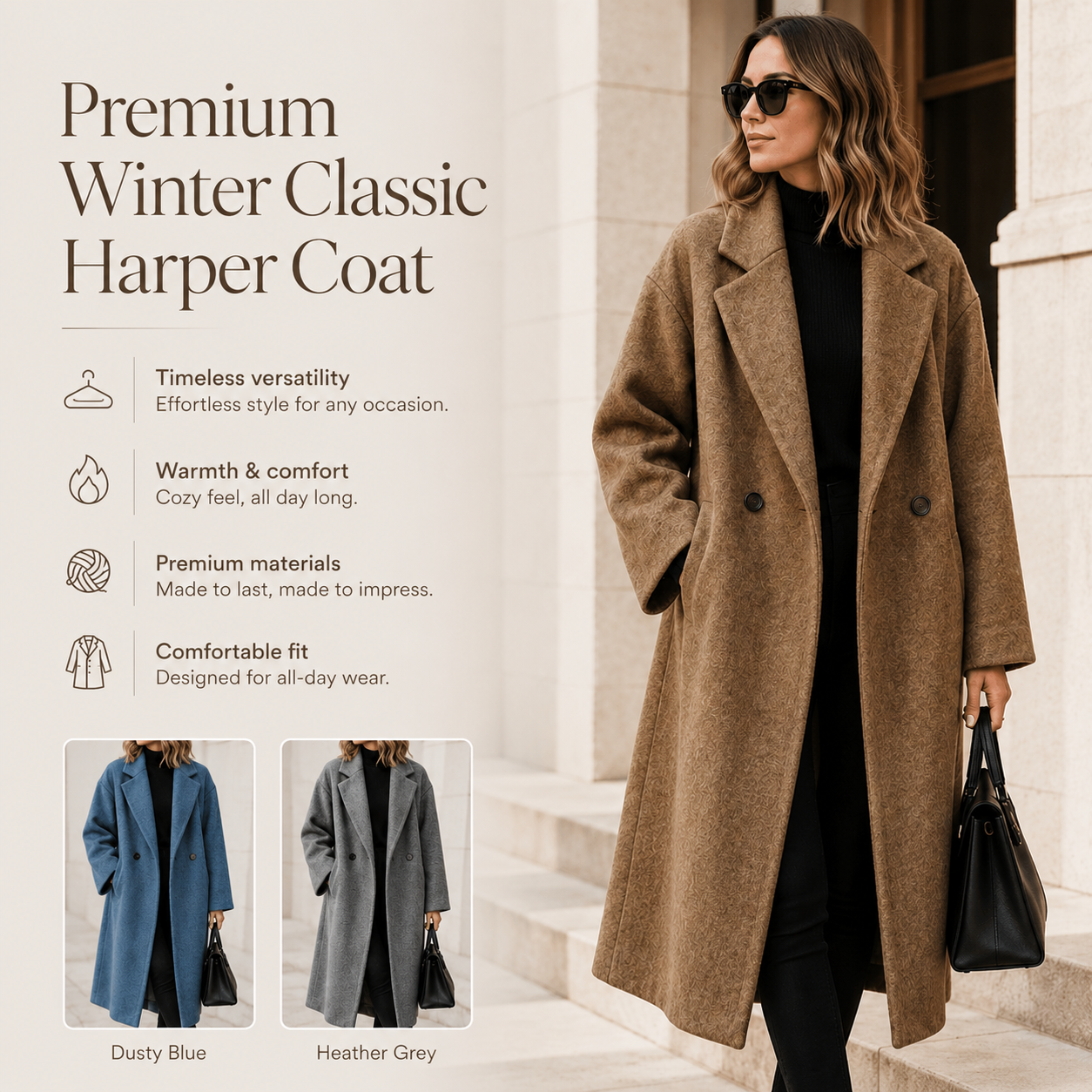Harper Premium Classic Winter Coat