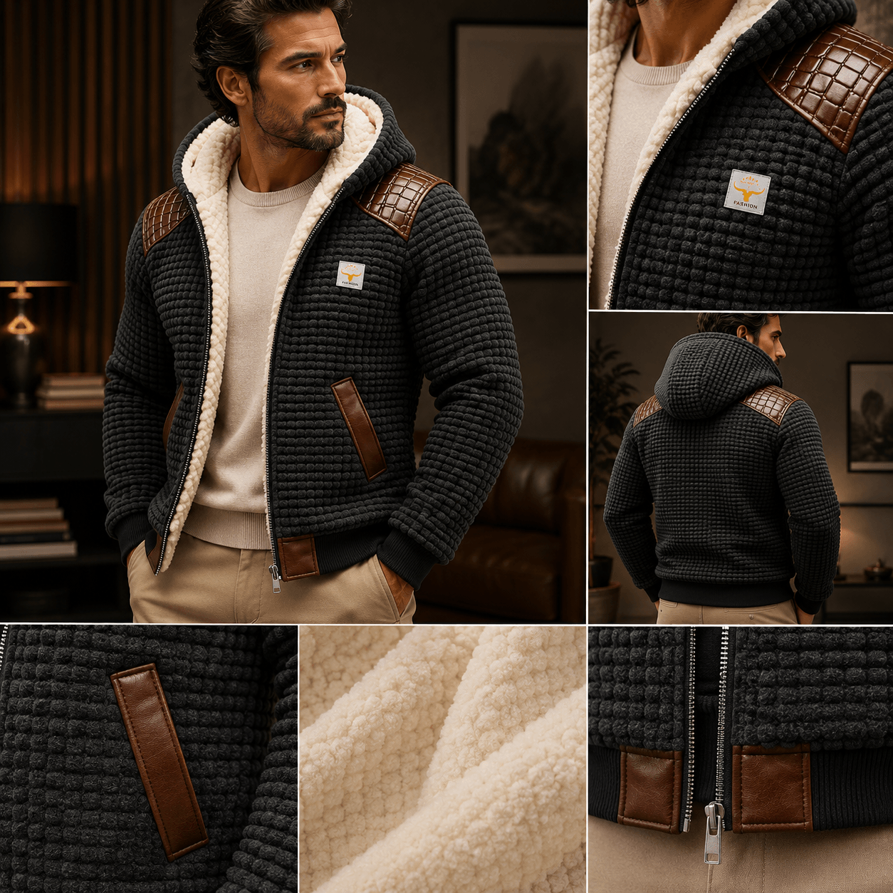 Thomas – Lined Hooded Zip Jacket