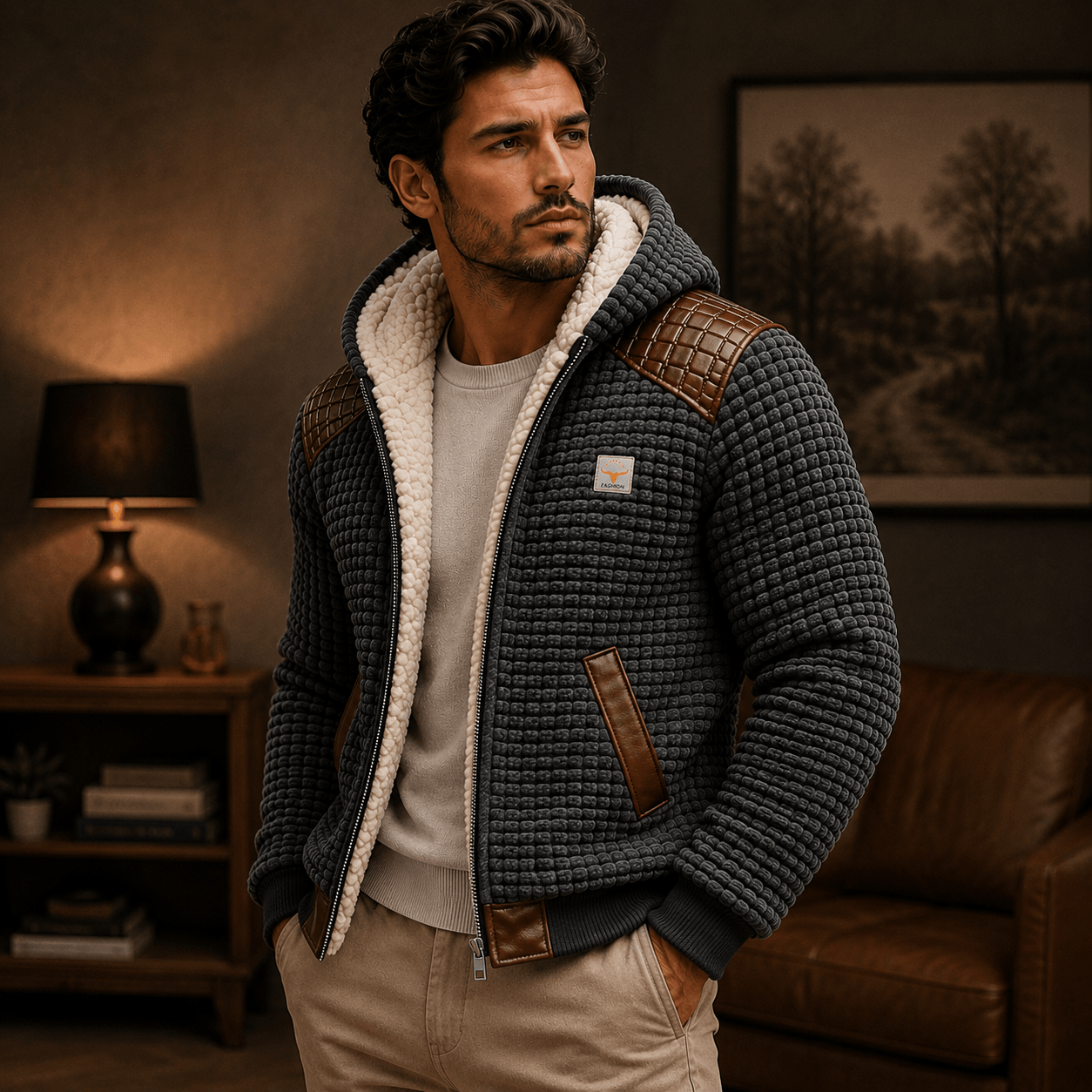 Thomas – Lined Hooded Zip Jacket