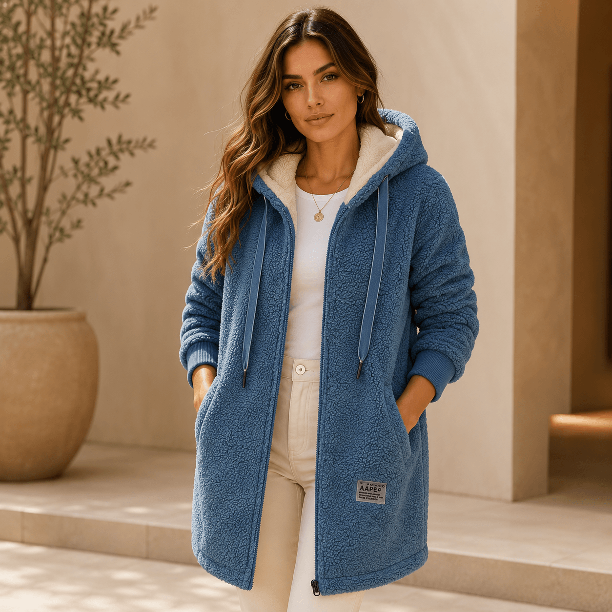 Warm Teddy Fleece Jacket for Women