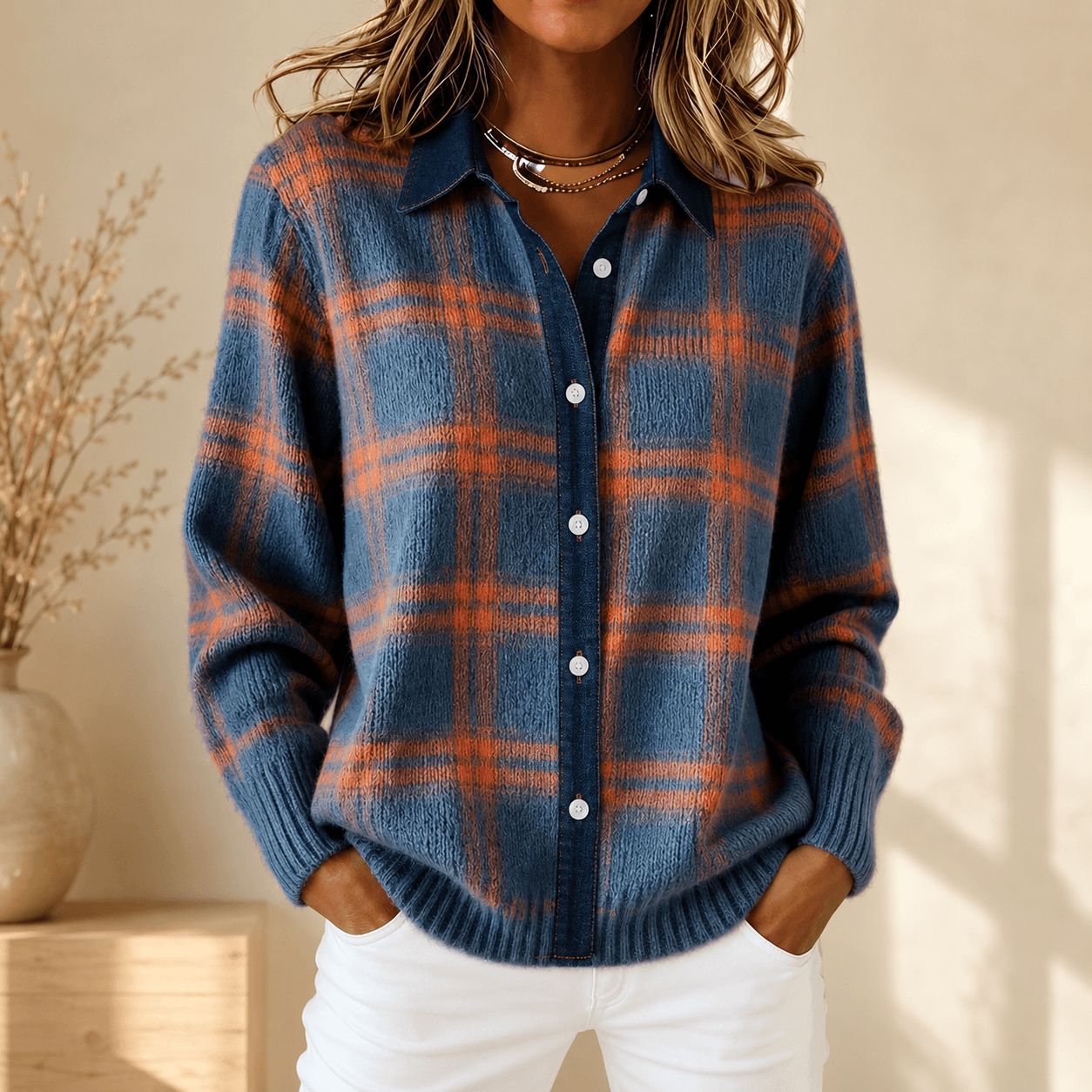 Zavyra – Cozy Long-Sleeve Cardigan