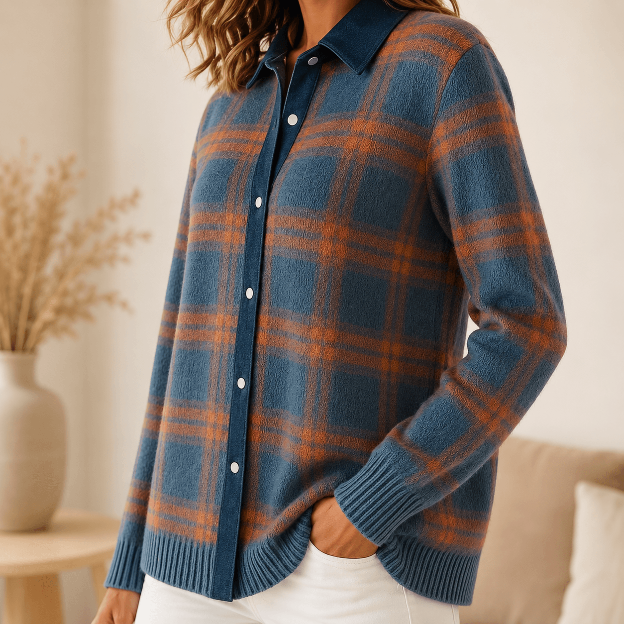 Zavyra – Cozy Long-Sleeve Cardigan