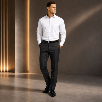 Albert: Classic Long-Sleeve Cotton Shirt