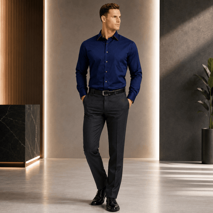 Albert: Classic Long-Sleeve Cotton Shirt