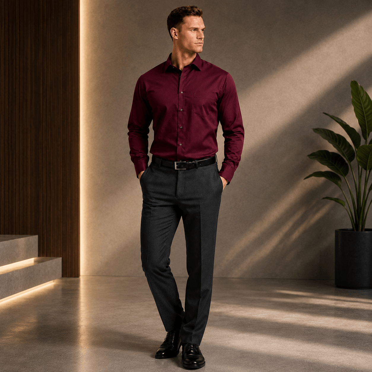 Albert: Classic Long-Sleeve Cotton Shirt