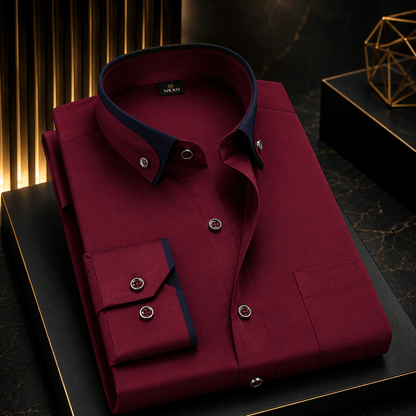 Albert: Classic Long-Sleeve Cotton Shirt