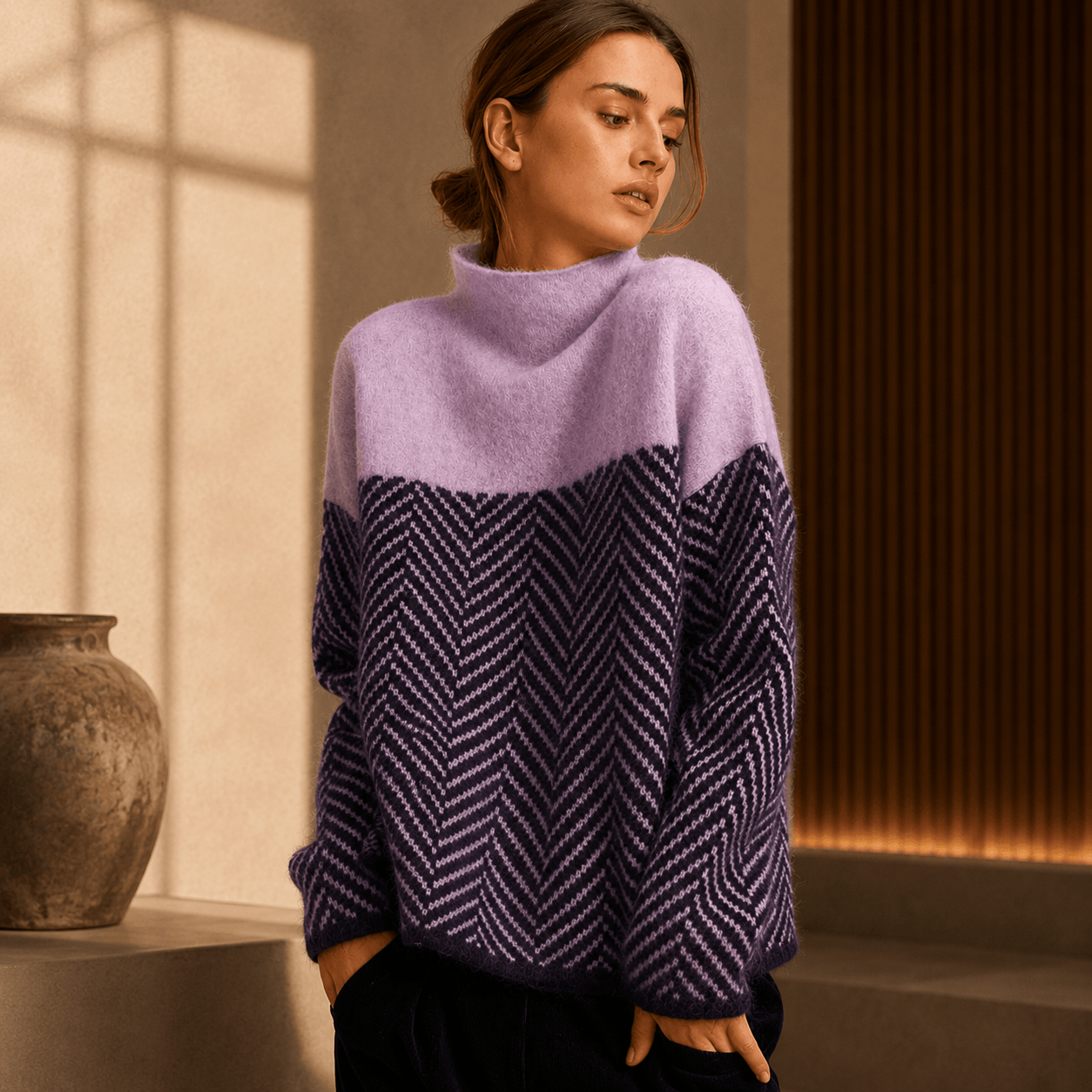 Elodie | Cotton Turtleneck Sweater
