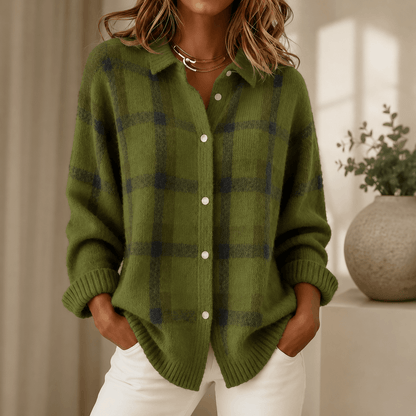 Tesa | Checked Knit Vest
