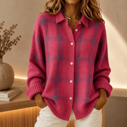 Tesa | Checked Knit Vest