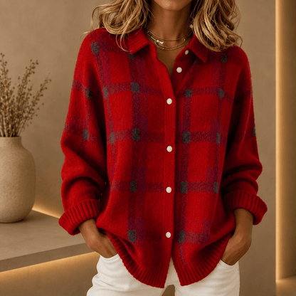 Tesa | Checked Knit Vest