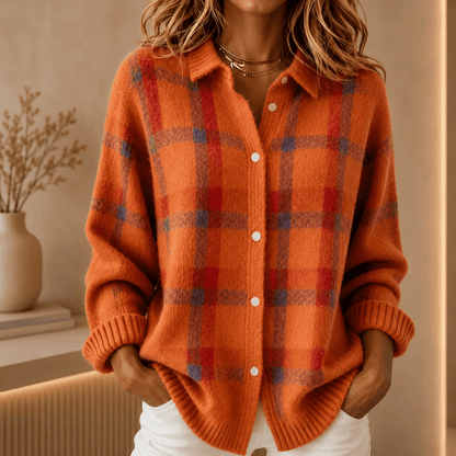 Tesa | Checked Knit Vest